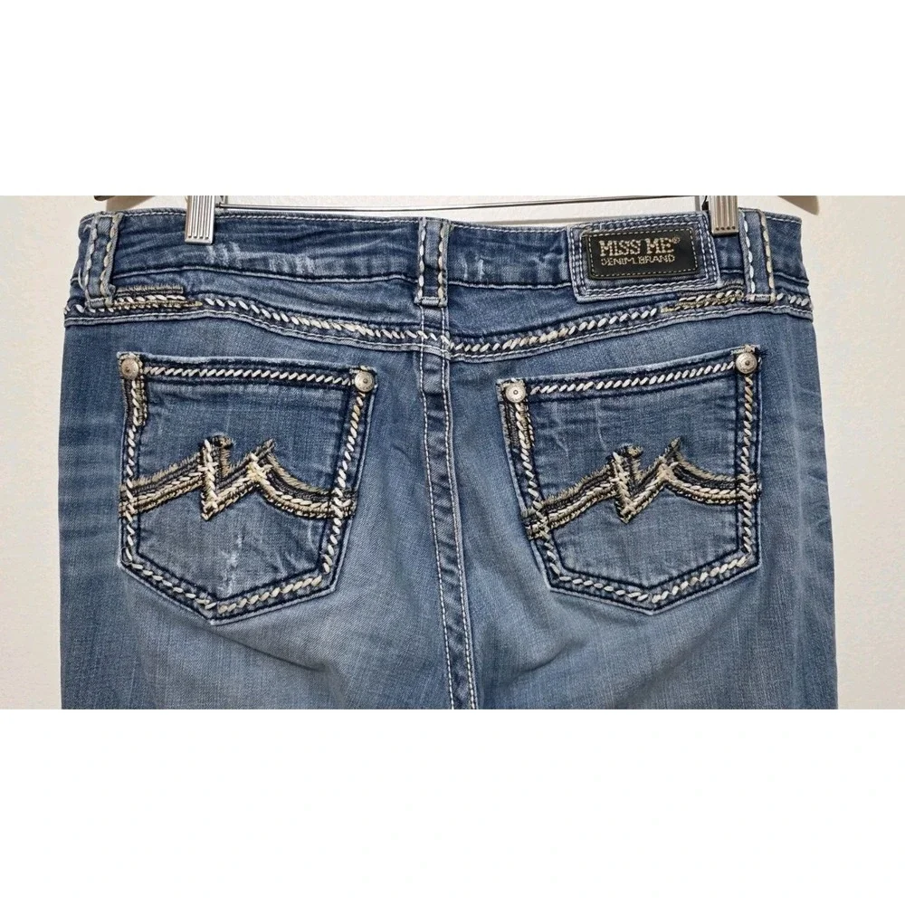 Miss Me Jeans Women Tall 32x36 Easy Boot Cowgirl Western Flare Y2K Bling Country